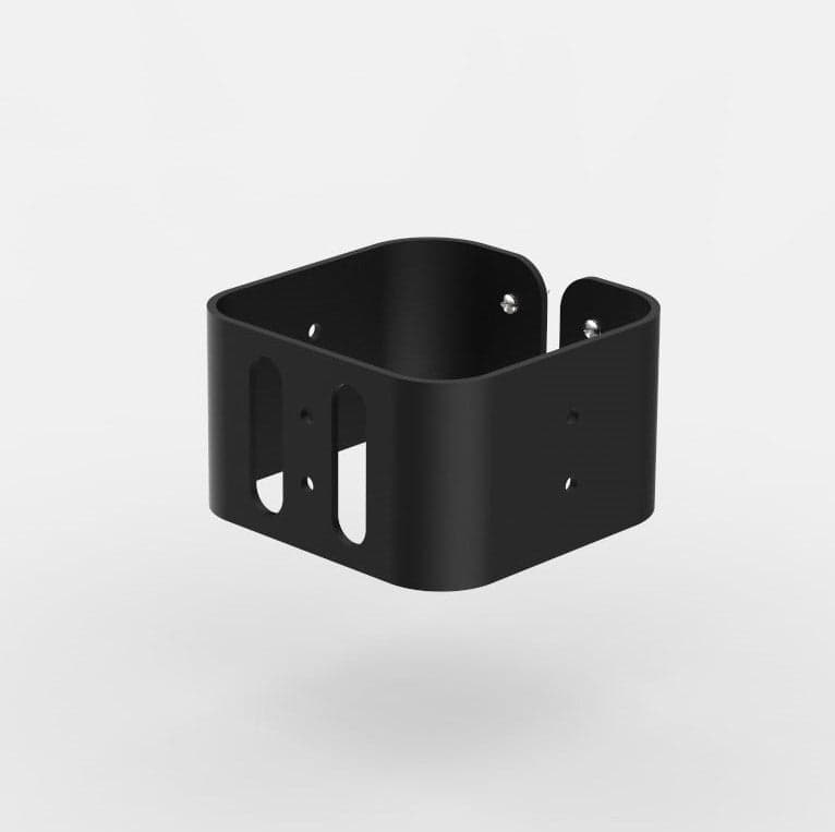 The 360 Mount bracket on its own: a black steel U-shaped bracket with slotted mounting holes